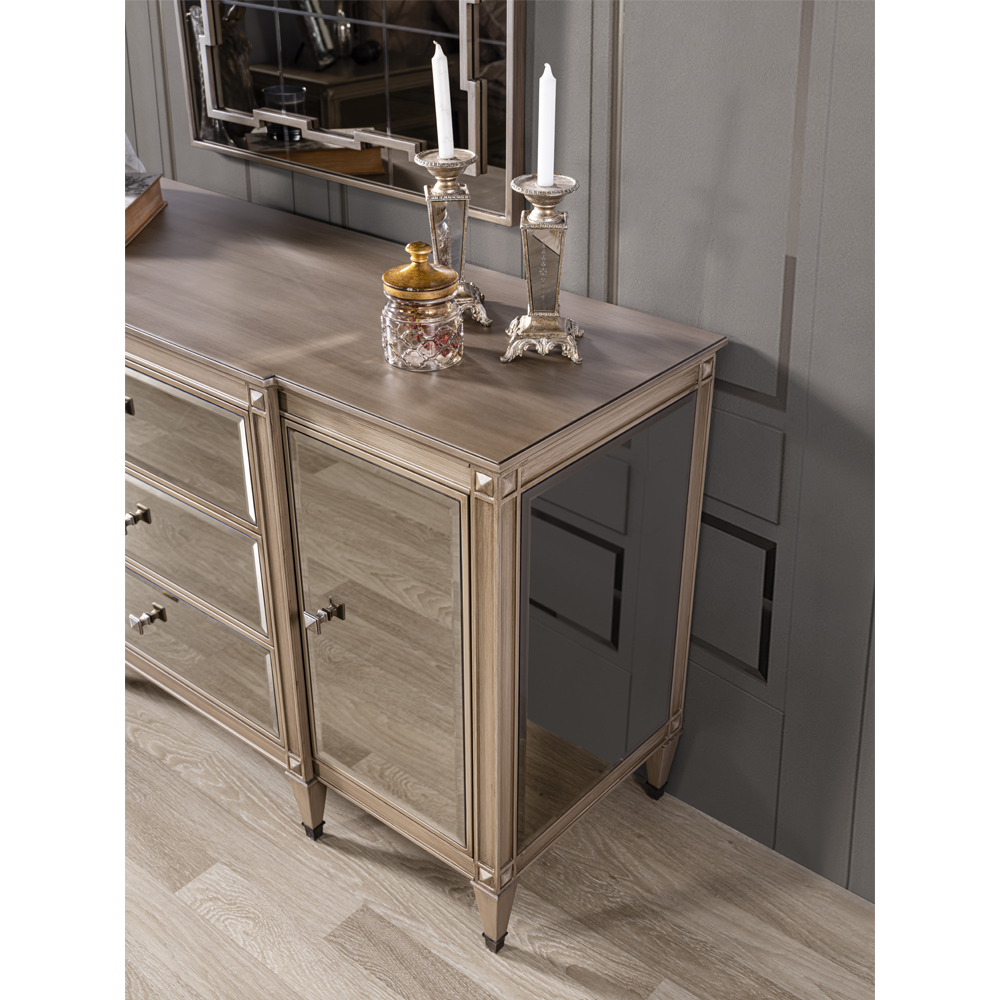 Crown Dresser & Mirror(Pick-up Only)