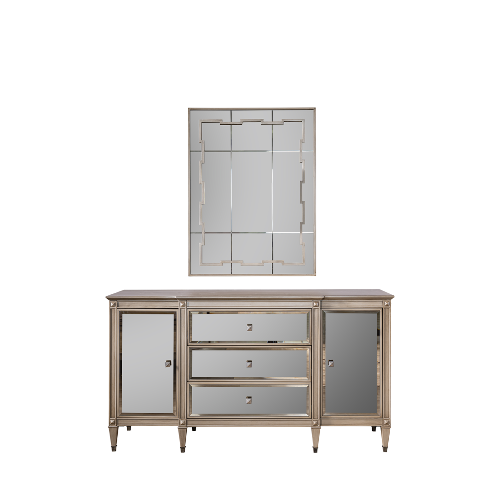 Crown Dresser & Mirror(Pick-up Only)