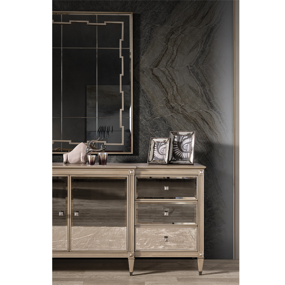 Crown Dresser & Mirror(Pick-up Only)