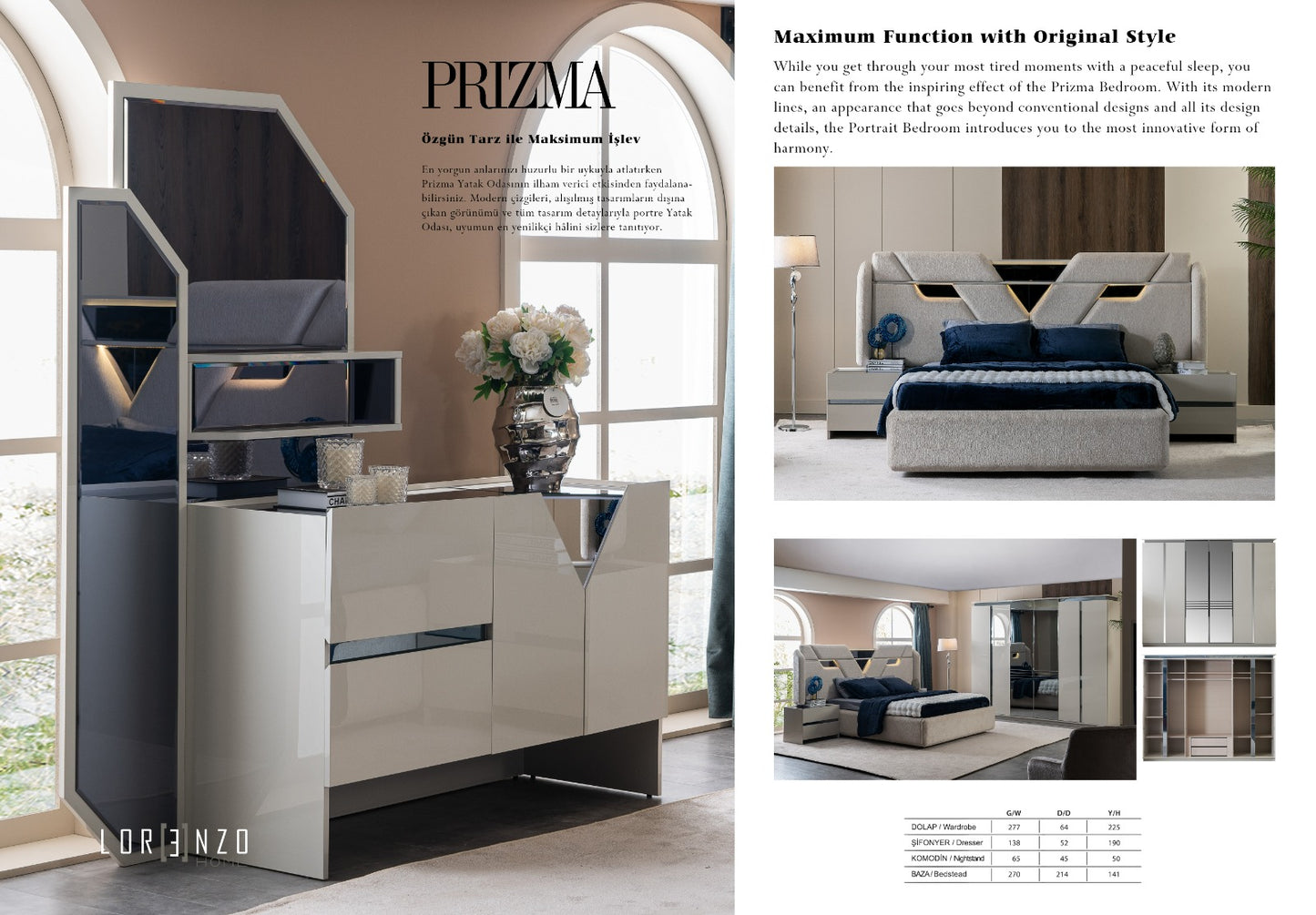 Prizma Bedroom Set