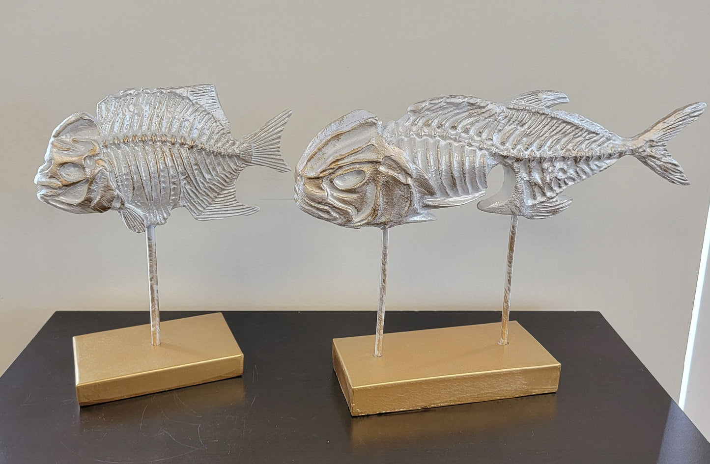 Skeletal Fish Sculpture Decor