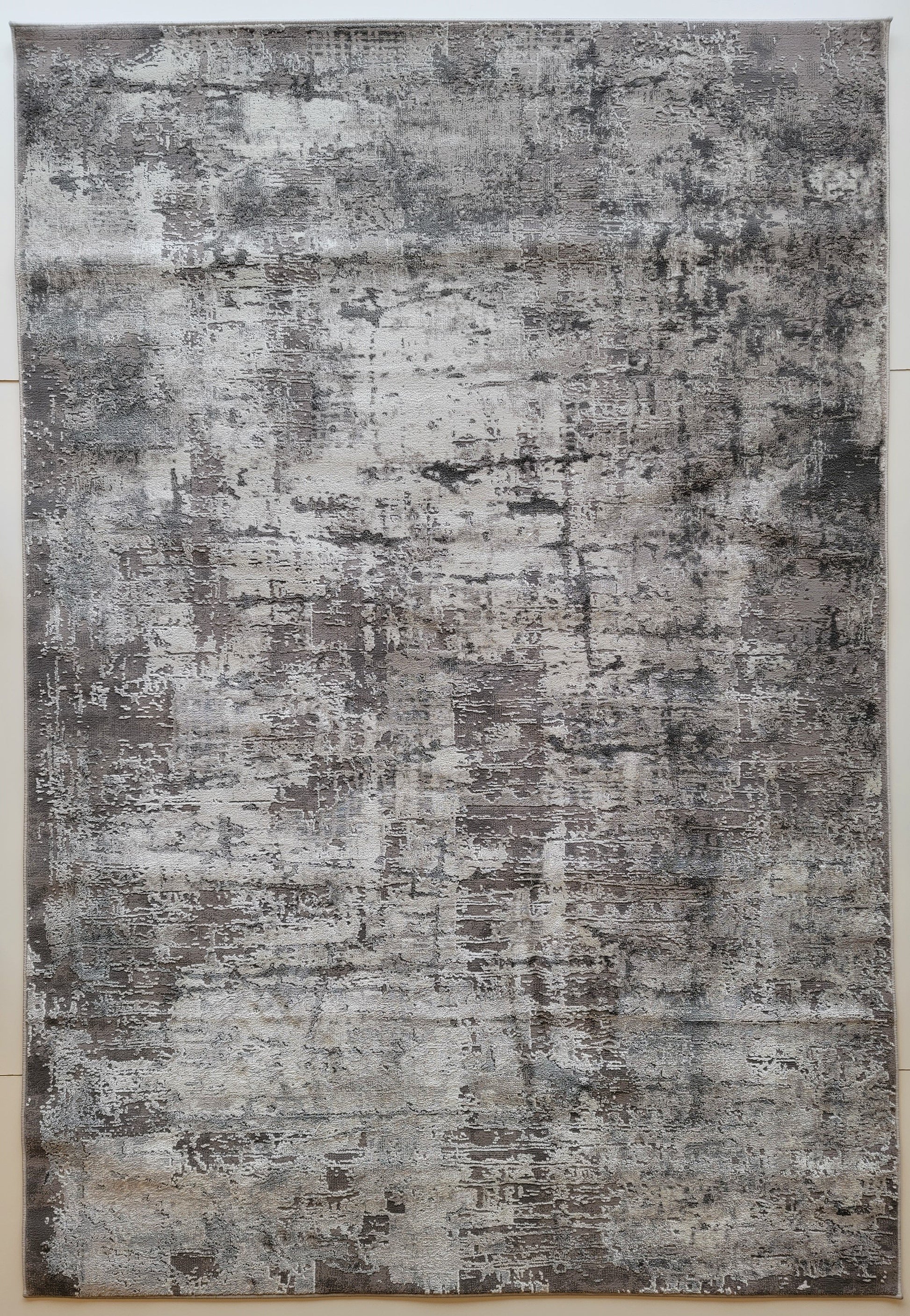 Armodies Abstract Area Rug. Silver, Ash Gray, and Dim Gray