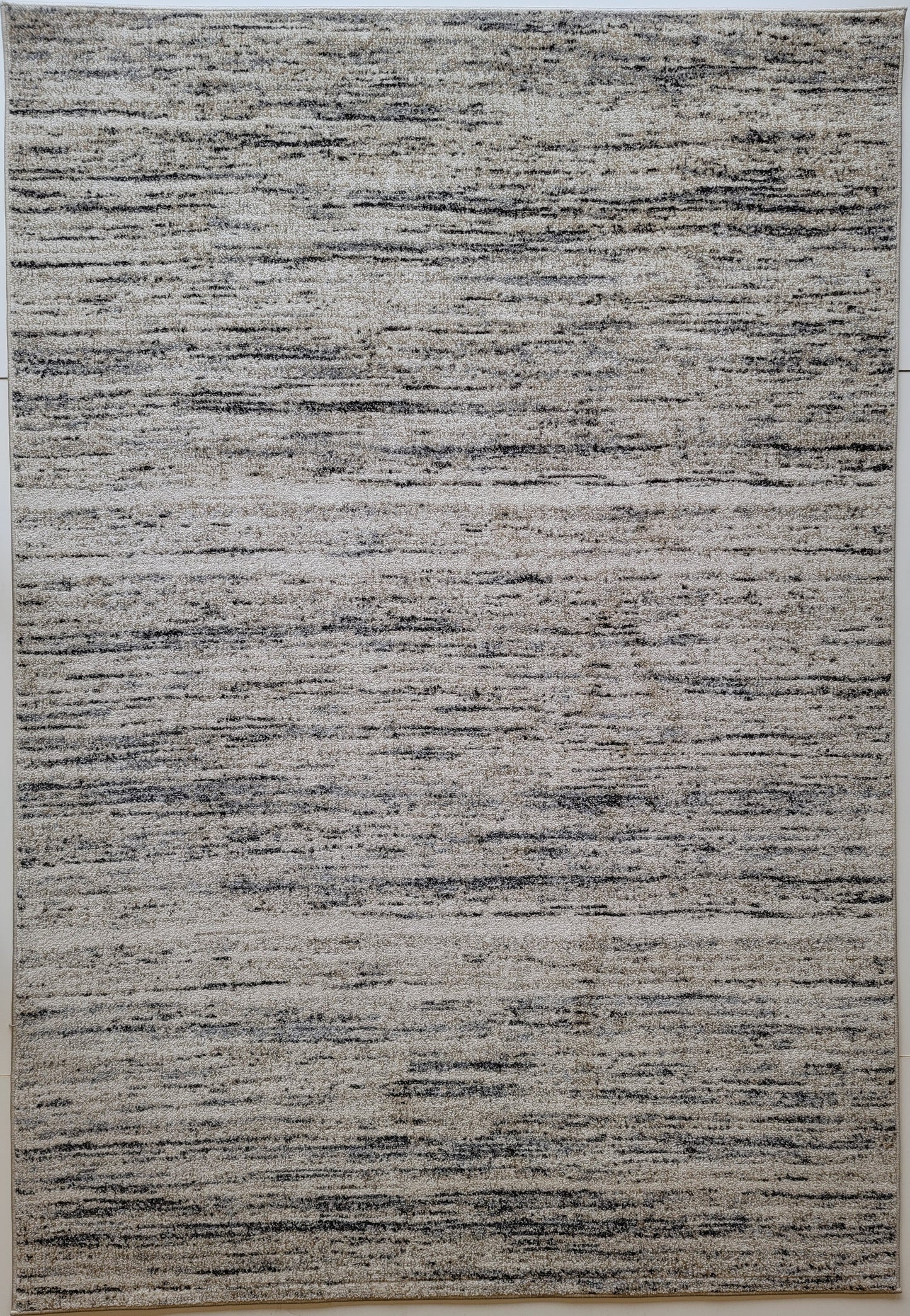 Chester Striped Area Rug. White, Gray, and Navy 