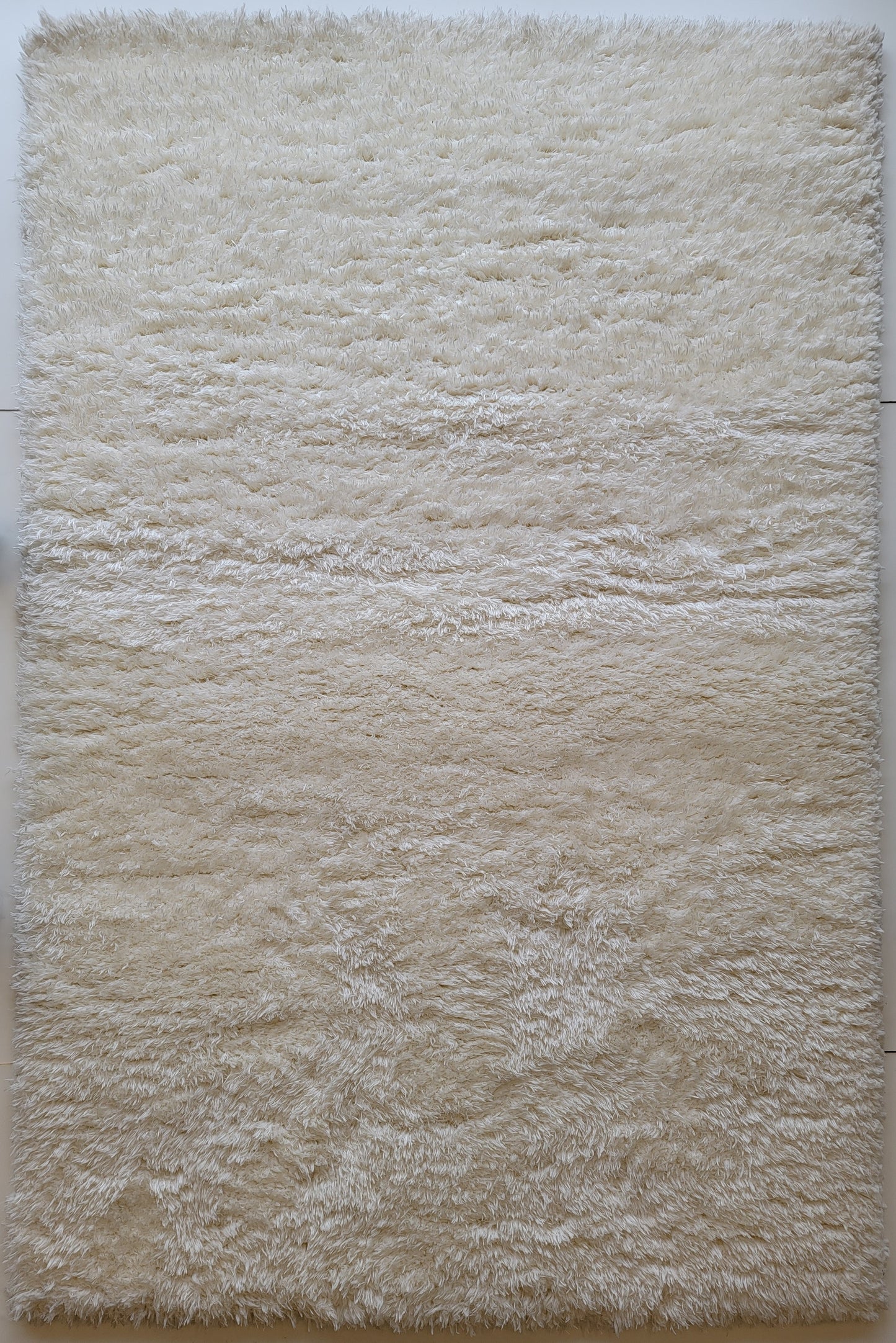 Flokati Shag Area Rug. White Color