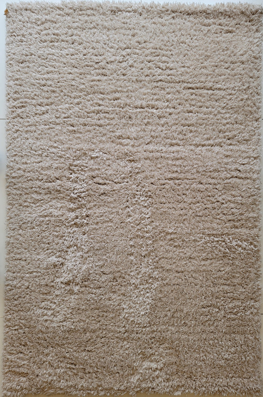 Flokati Shag Area Rug. Ivory Color