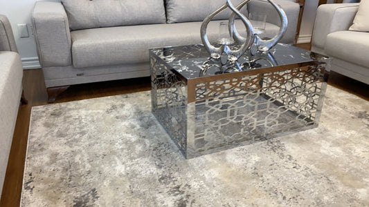 Saljok Chrome Coffee Table(Pick-up Only)